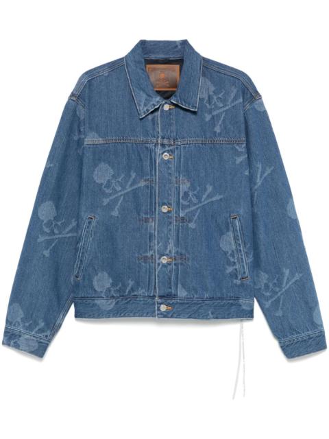 mastermind JAPAN monogram-pattern denim jacket