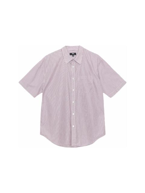 Stüssy Stussy Boxy S/S Stripe 8 Ball Shirt Burgundy