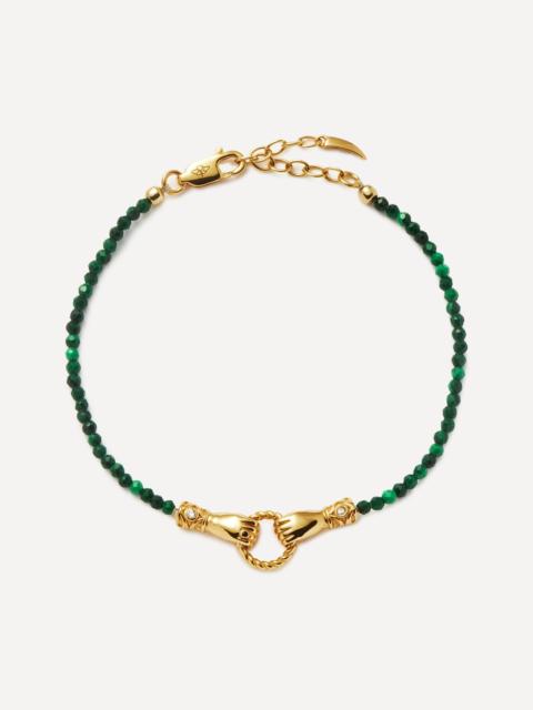 MISSOMA X Harris Reed 18ct Gold-Plated In Good Hands Mini Beaded Gemstone Bracelet
