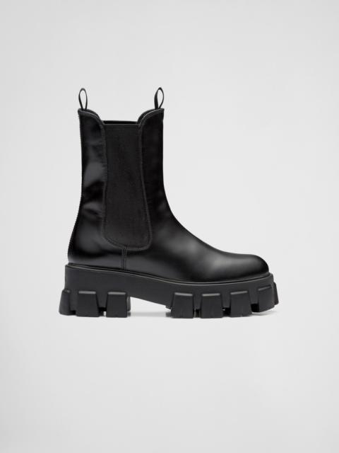 Prada Monolith brushed leather boots