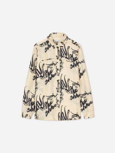 Printed Twill Silk Shirt