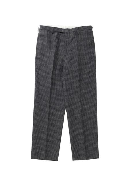 visvim WALKER SLACKS SANTOME CHECK NAVY