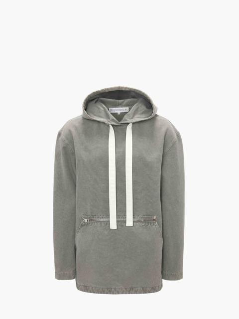 JW Anderson FRONT POCKET ANORAK STYLE HOODIE
