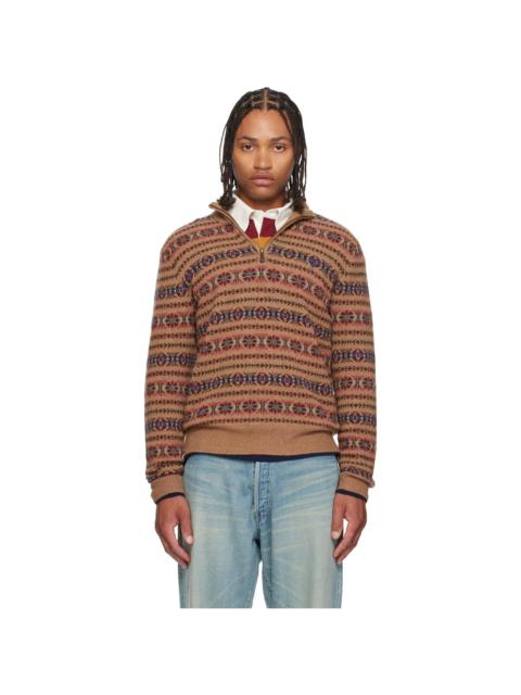 Polo Ralph Lauren Brown Mock Neck Sweater