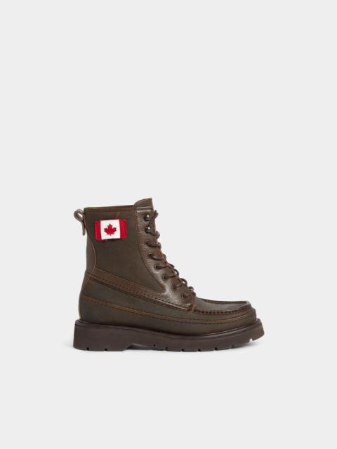 DSQUARED2 CANADIAN FLAG ANKLE BOOTS