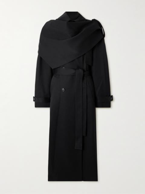 RÓHE Scarf-effect Wool Trench Coat
