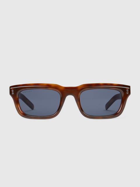 Rectangular frame sunglasses