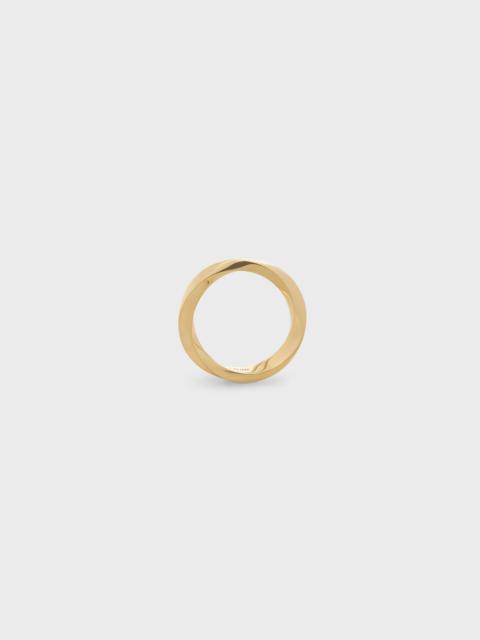 Torsion Ring in Yellow Gold