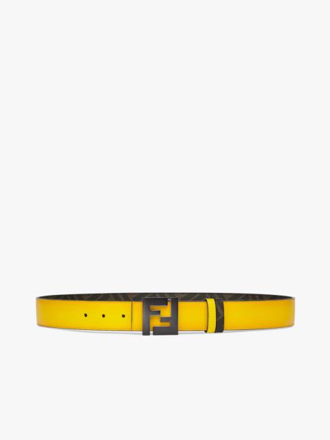 FENDI Yellow leather belt