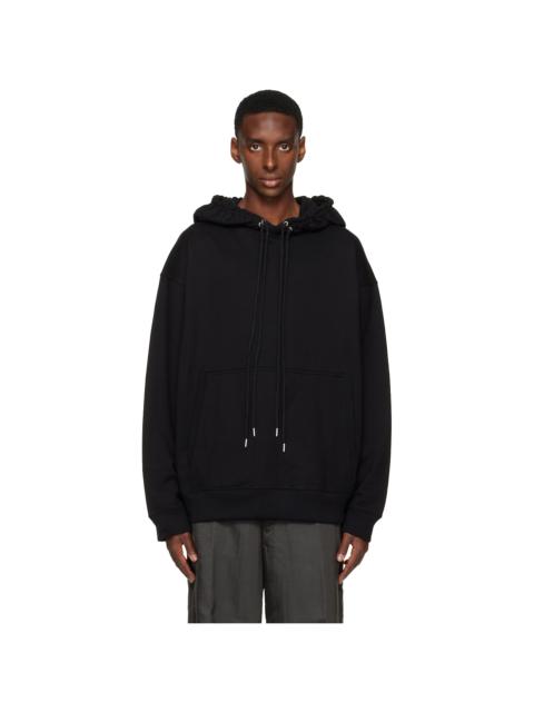 Dries Van Noten Black Loose Fit Hoodie