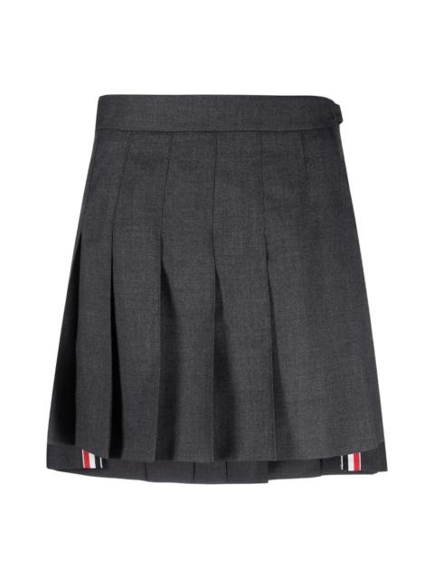 Thom Browne Mini Dropped Back Pleated Skirt