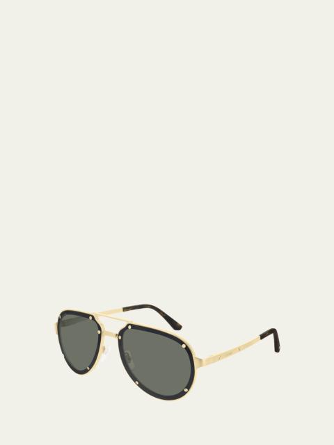 Men's Titanium Aviator Sunglasses