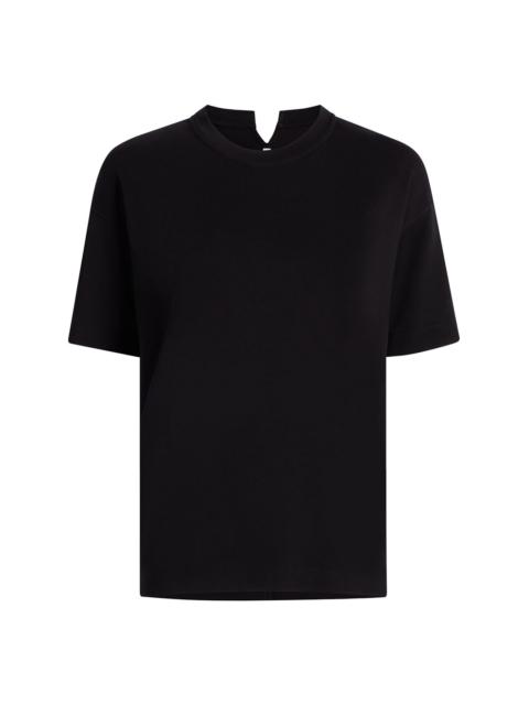 Another Tomorrow Luxe Seamed cotton T-shirt