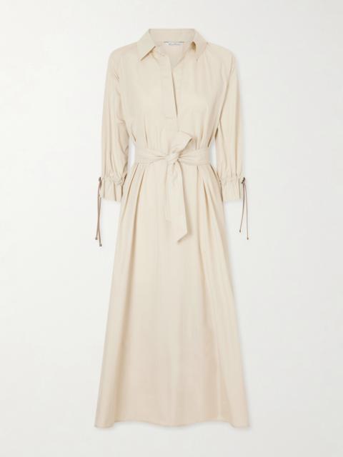 Max Mara Pleated cotton maxi dress - 2411221062600 052 | REVERSIBLE