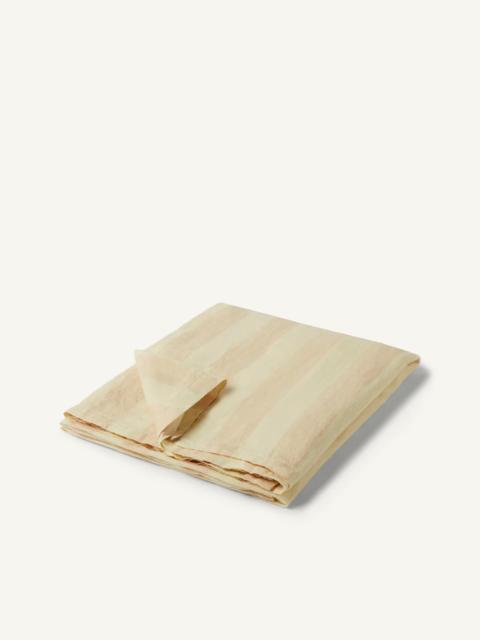 FRESCOBOL CARIOCA WIDE-STRIPE LINEN BEACH TOWEL