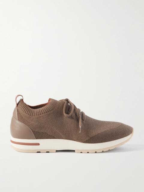 Loro Piana 360 Flexy Walk Leather-Trimmed Wish® Wool Sneakers