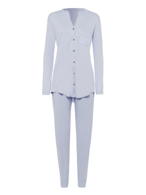 HANRO Pure Essence Button Front Soft Cotton Pajama Set