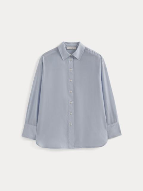 EVERLANE OVERSIZED SHIRT IN COTTON-SILK ORGANZA