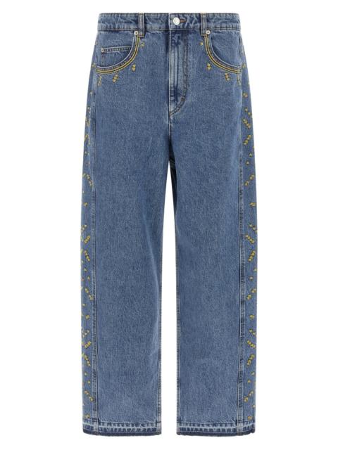 Isabel Marant 'Jorian' Jeans With Embroideries