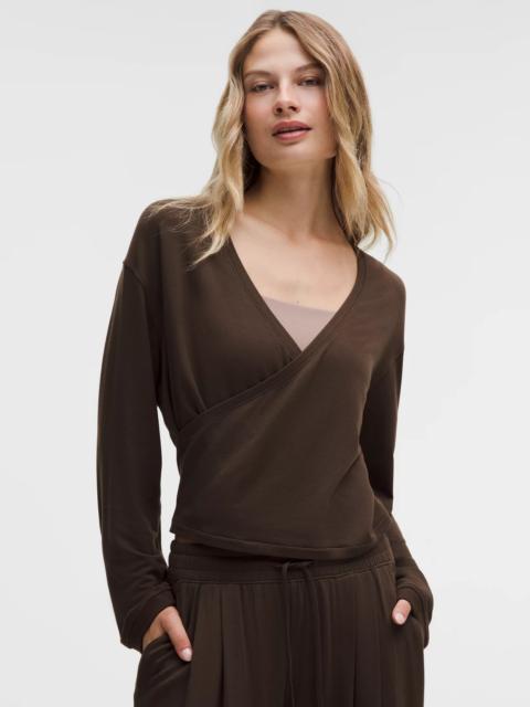 lululemon BeCalm Wrap-Front Long-Sleeve Shirt