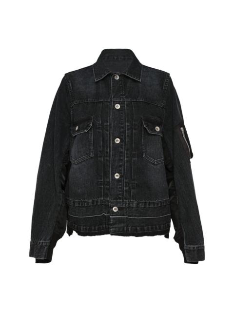 sacai Denim x Nylon Twill Jacket