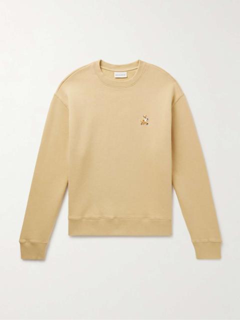Maison Kitsuné Speedy Fox Logo-Appliquéd Cotton-Jersey Sweatshirt