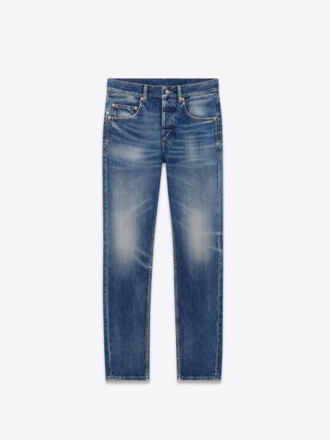 SAINT LAURENT baggy jeans in deauville beach blue denim