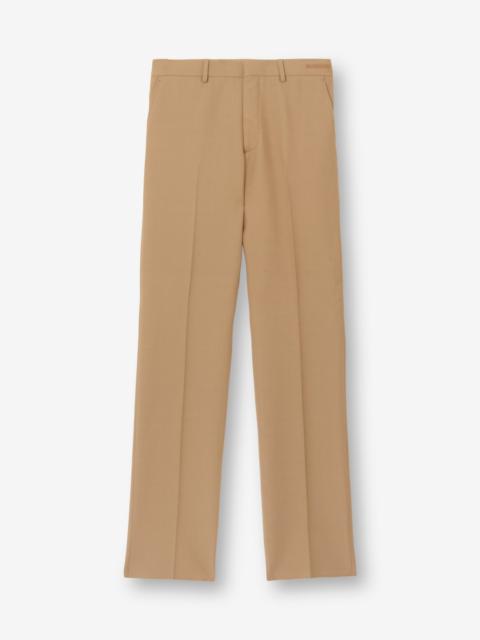 Classic Fit Wool Silk Tailored Trousers