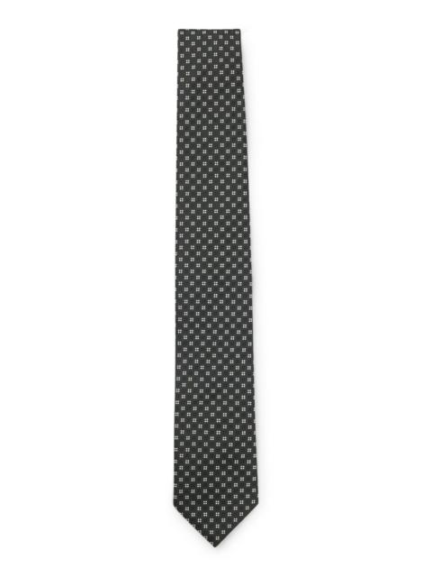 BOSS SILK-BLEND TIE WITH JACQUARD PATTERN