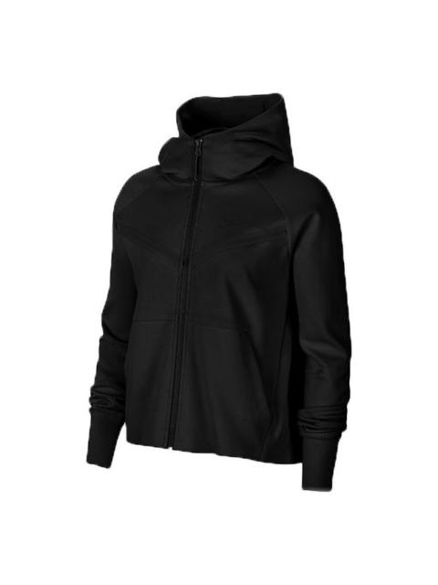 Nike (WMNS) Nike Tech Fleece Windrunner Zipper Hooded Jacket Black CW4298-010