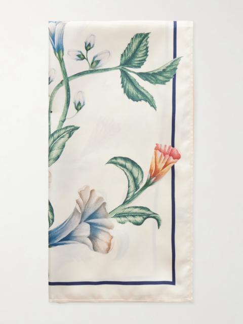 Agua by Agua Bendita Ceiba Brisa Floral-print Silk-twill Scarf