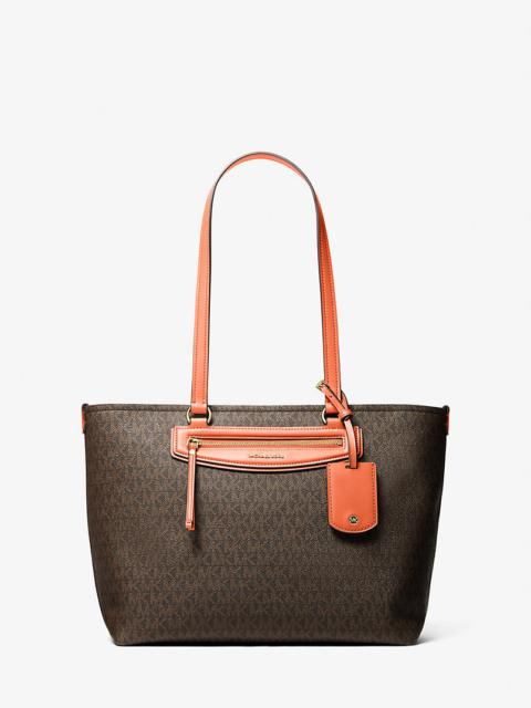 MICHAEL KORS Jet Set Travel Medium Signature Logo Tote Bag