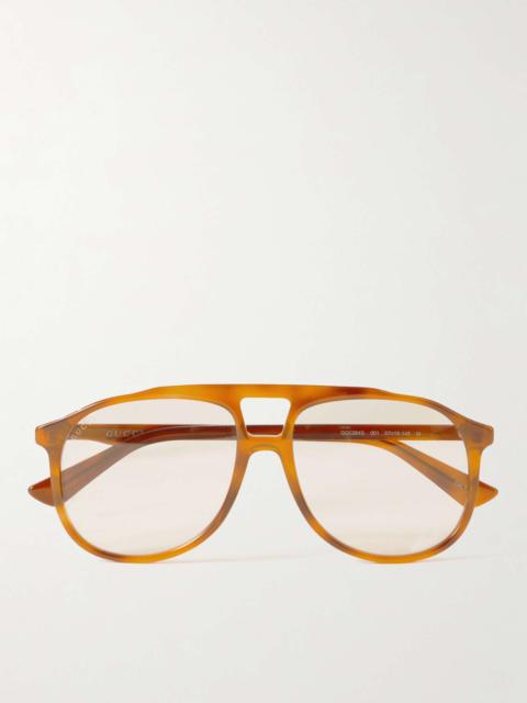 GUCCI Aviator-Style Acetate Sunglasses