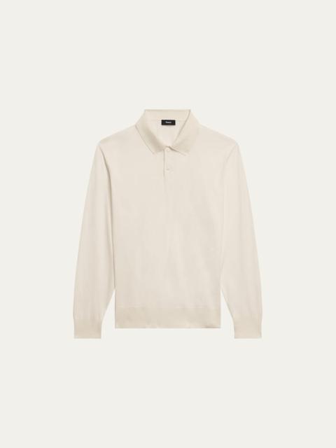 Theory Men's Goris Long-Sleeve Polo Shirt