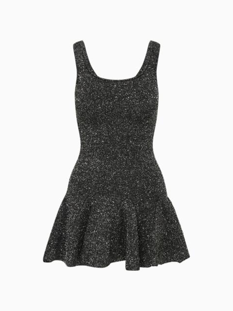 LoveShackFancy Sarajane Sequin Stretch Knit Mini Dress