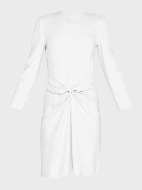 GIORGIO ARMANI Ruched Long-Sleeve A-Line Dress