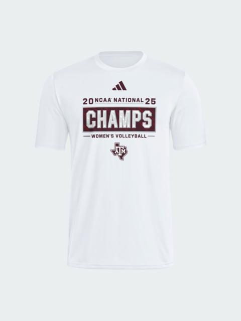 adidas Texas A&M Aggies College Volleyball National Champions Pregame T-Shirt