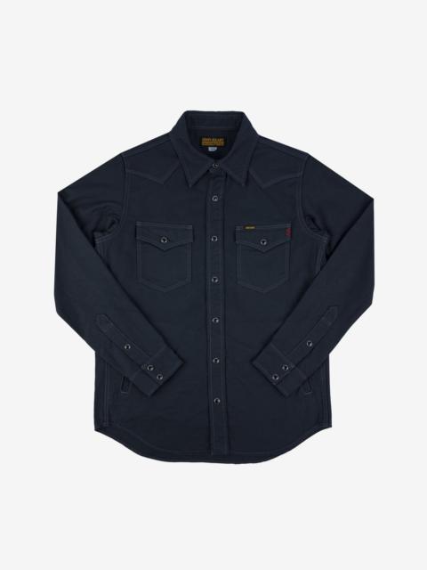 Iron Heart IHSH-381-BLK 9oz Military Serge CPO Shirt Black