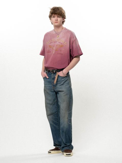 KAMIYA Distressed Straight Denim Pants