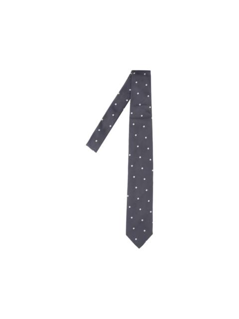 LARDINI polka-dot herringbone-pattern tie