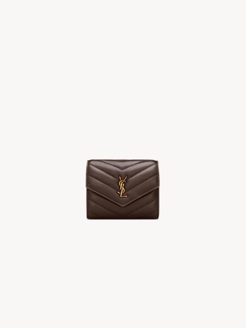 SAINT LAURENT CASSANDRE MULTI-FOLD WALLET IN LAMBSKIN