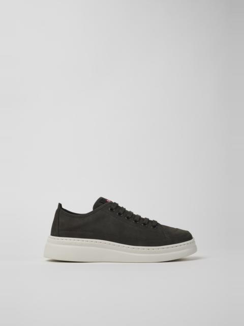 CAMPER Runner Up Gray Leather Sneaker for Women