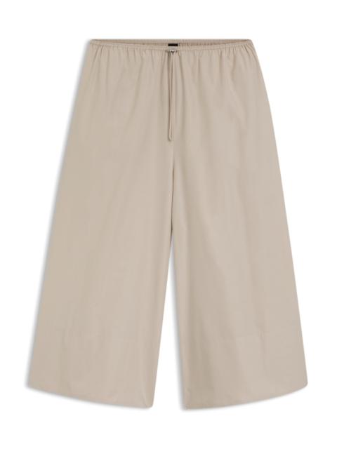 BOSS RELAXED-FIT TROUSERS IN TAFFETA