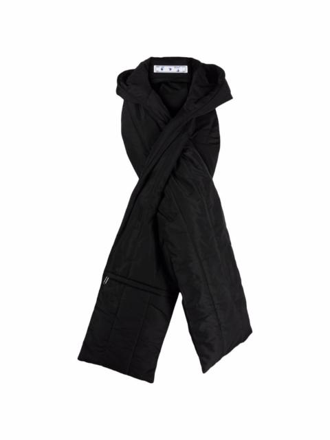 Off-White padded-effect scarf