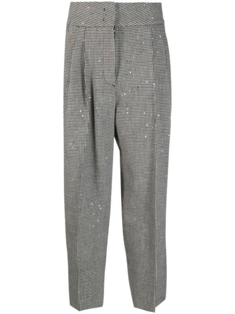 FABIANA FILIPPI houndstooth pleated tailored trousers