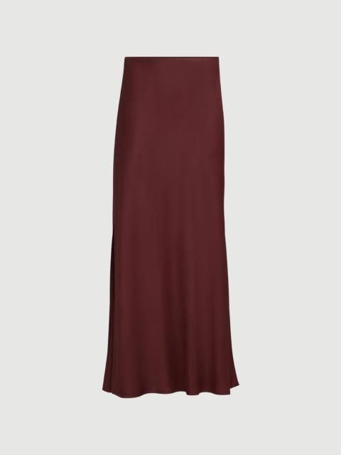 Brunello Cucinelli Satin cady fluid bias-cut skirt