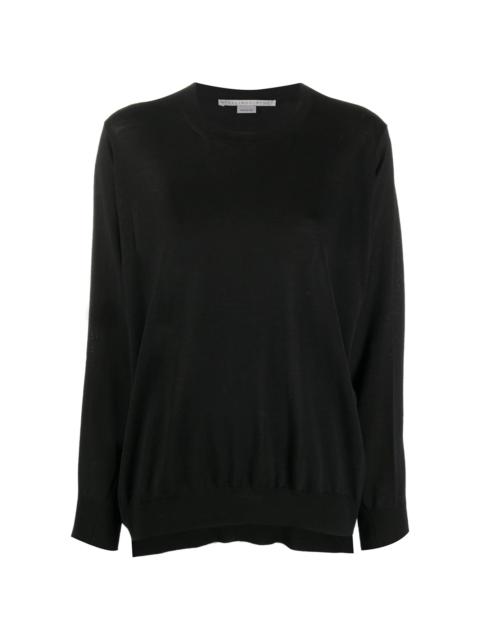 crew-neck wool jumper