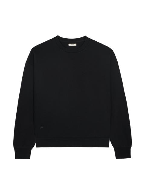 PANGAIA Womens Recycled Wool Jersey Oversized Sweater - Black