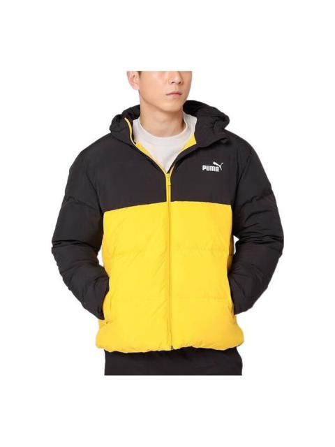 PUMA Logo Puffer Down Jacket 'Yellow' 534502-01