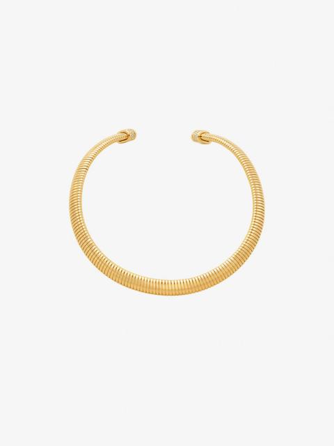 MICHAEL KORS Precious Metal-Plated Brass Pavé Collar Necklace